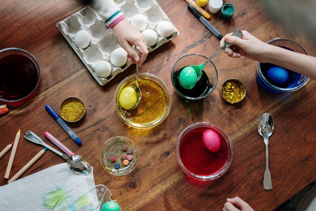 easter egg arts and craft making in Chiswick